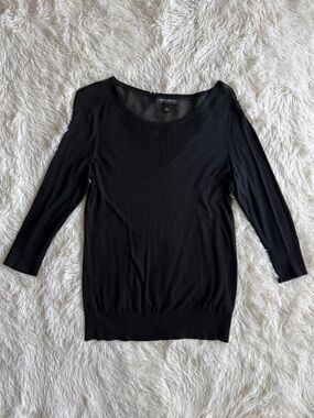 Banana Republic Black Scoop Neck Sweater